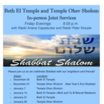 Beth El Temple and Temple Ohev Sholom Joint Services