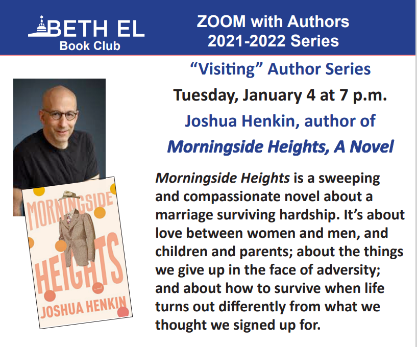 Book Club -Joshua Henkin-Morningside Heights