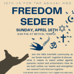 Interfaith Freedom Seder at Beth El Temple