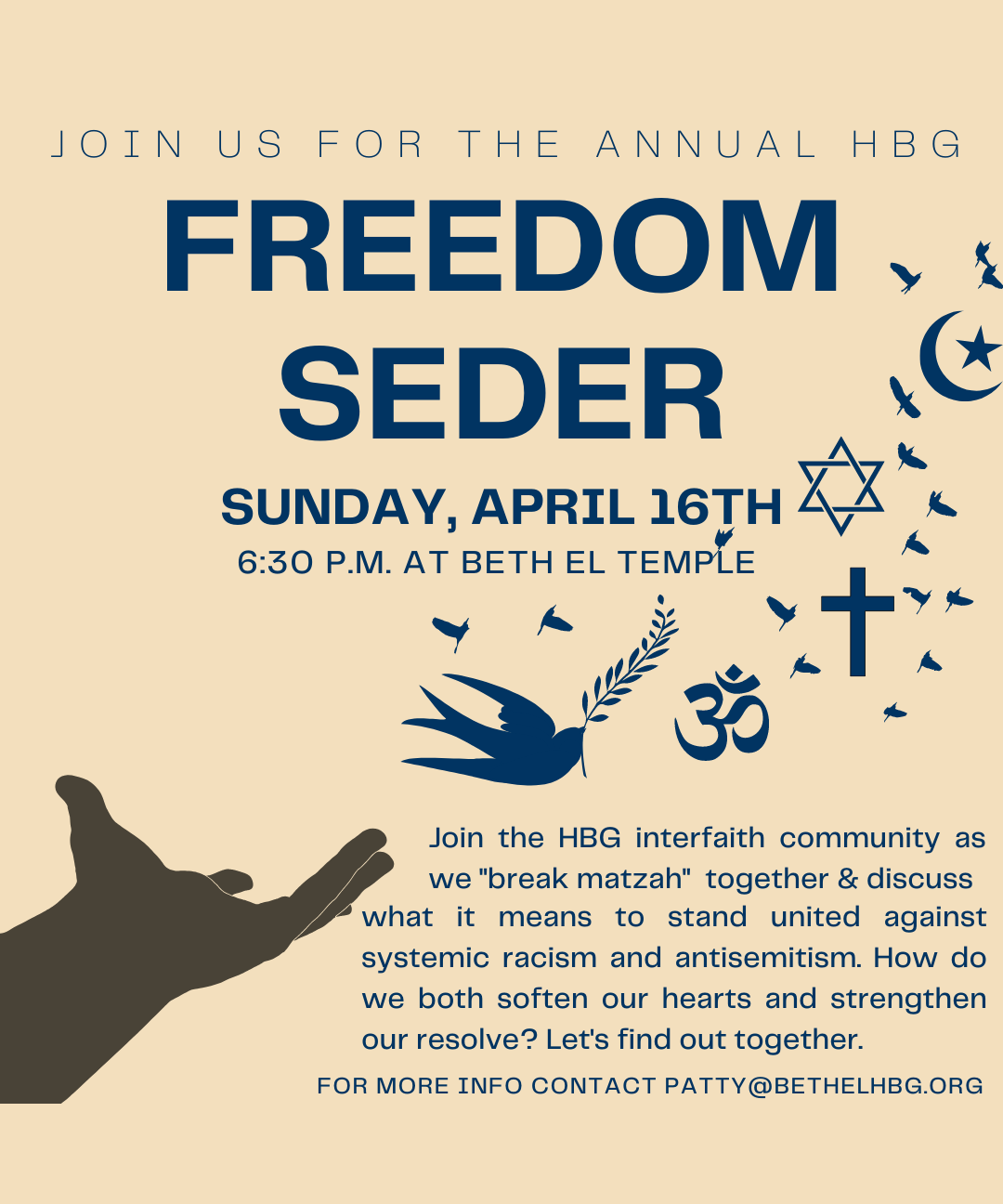 Interfaith Freedom Seder at Beth El Temple