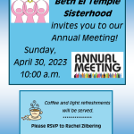 Sisterhood Annual Meeting