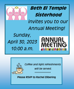 Sisterhood annual meeting