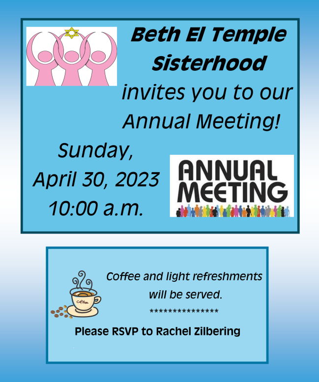 Sisterhood Annual Meeting