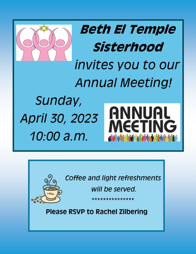 Sisterhood annual meeting