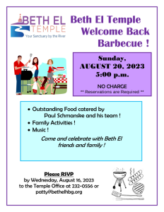 Welcome Back BBQ