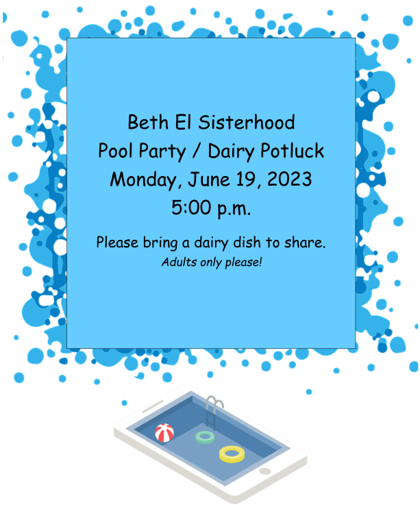 Sisterhood Pool Party and Potluck