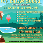 Ice Cream Social at Green Hills Swim Club