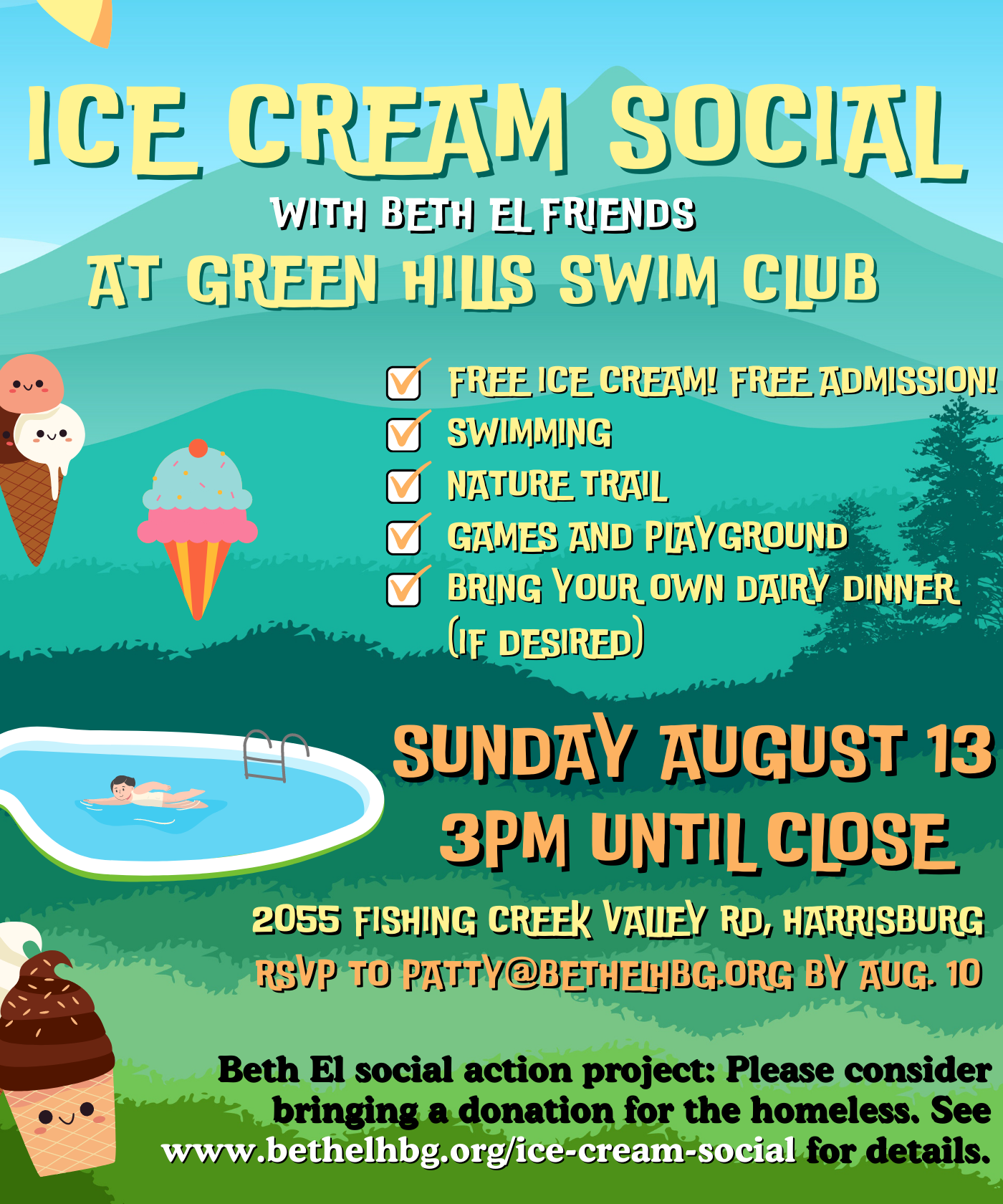 Ice Cream Social at Green Hills Swim Club