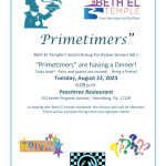 Primetimers Social Group Dinner