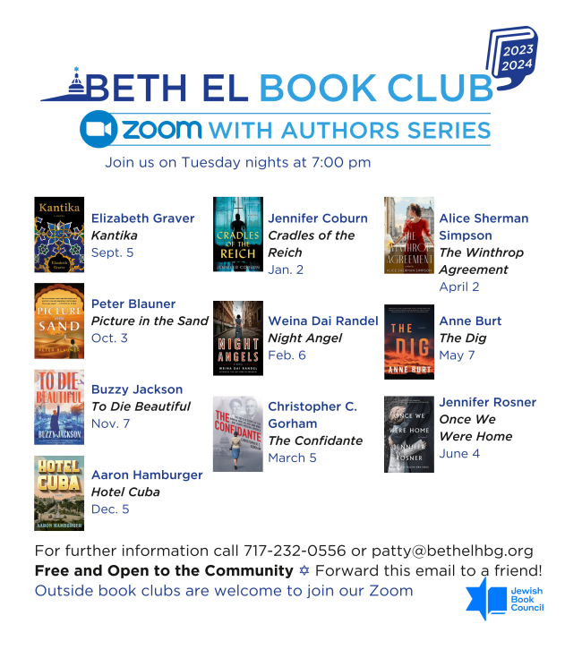 Book Club Schedule (2023-2024)