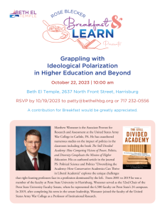 Breakfast & Learn: Grappling with Ideological Polarization