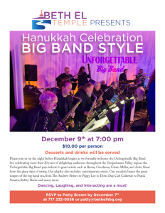 Hanukkah Celebration Big Band Style