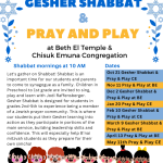 Monthly Shabbat Morning Pray and Play