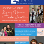 Dinner to Honor our Legacy Donors and Temple Volunteers