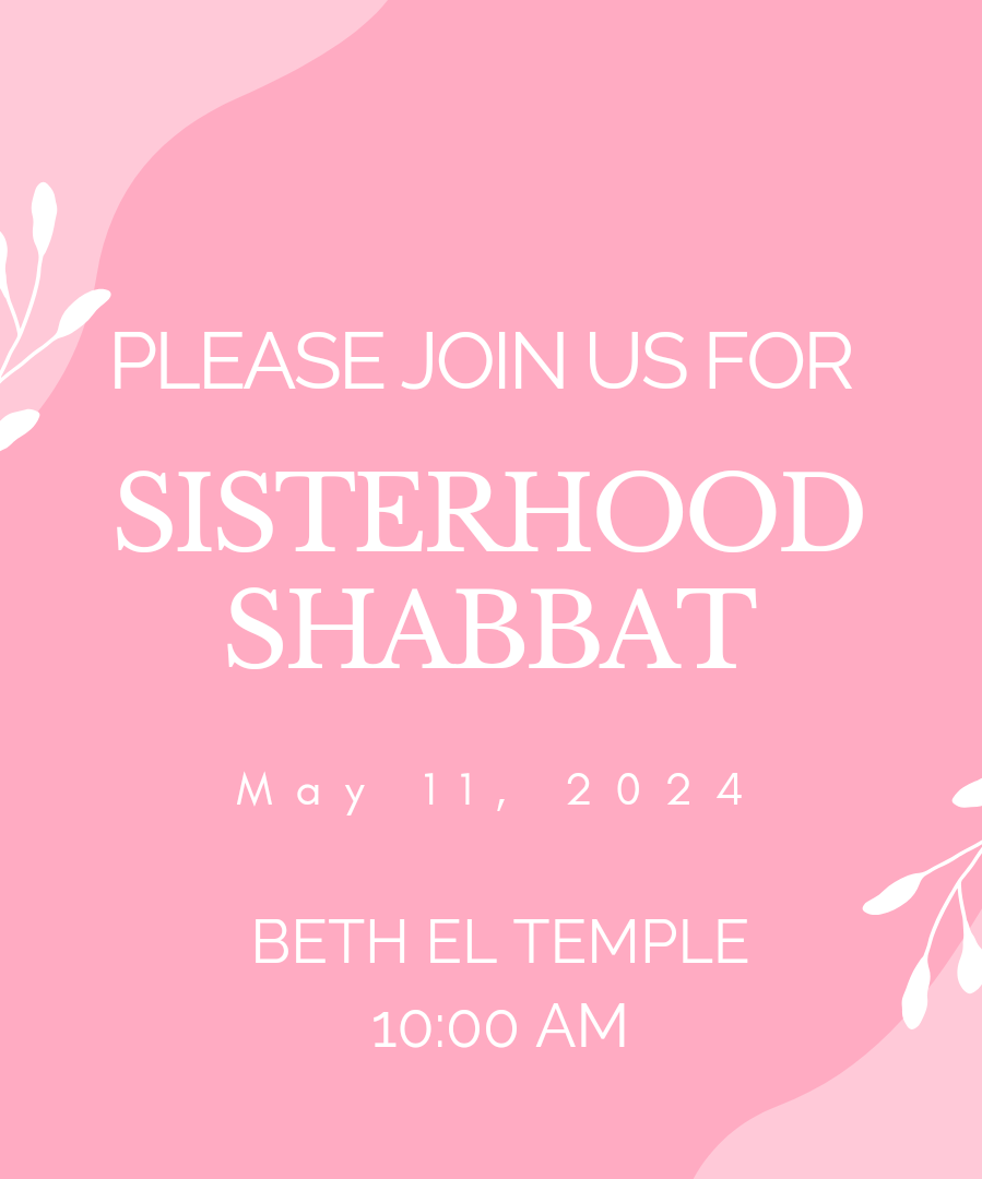 Shabbat Morning Services: Sisterhood Shabbat