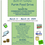 Last Day of the Purim Food Drive