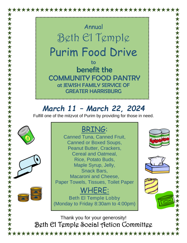 Purim Food Drive