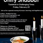 Unity Shabbat: Tzedakah in Challenging Times