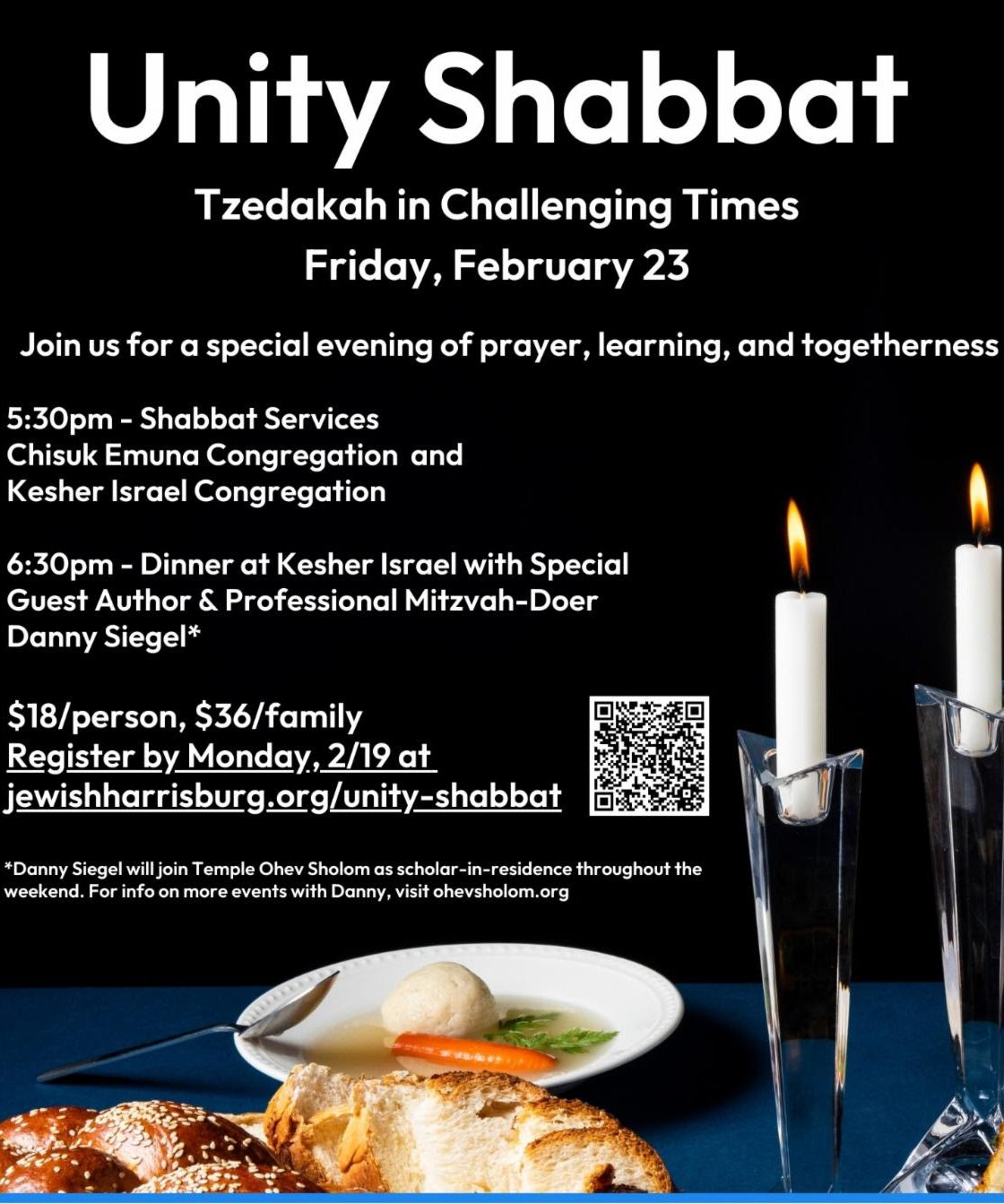 Unity Shabbat: Tzedakah in Challenging Times