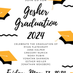 Gesher Religious School Graduation: Services and Dinner