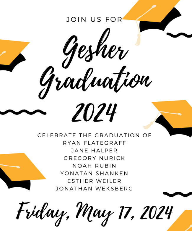 Gesher Religious School Graduation and Dinner