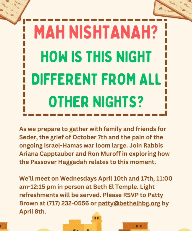 Mah Nishtanah: How Is This Night Different From All Other Nights?