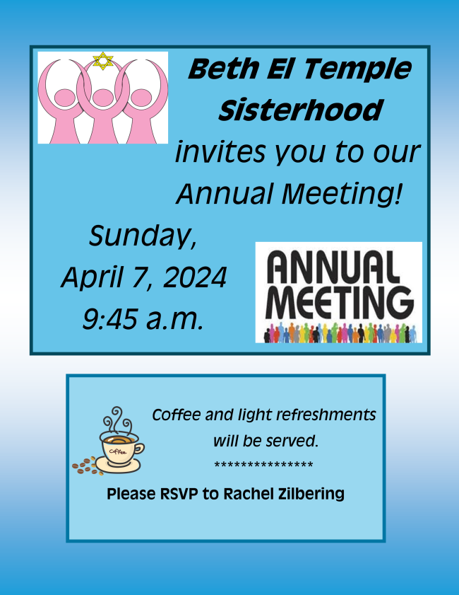 Sisterhood Annual Meeting