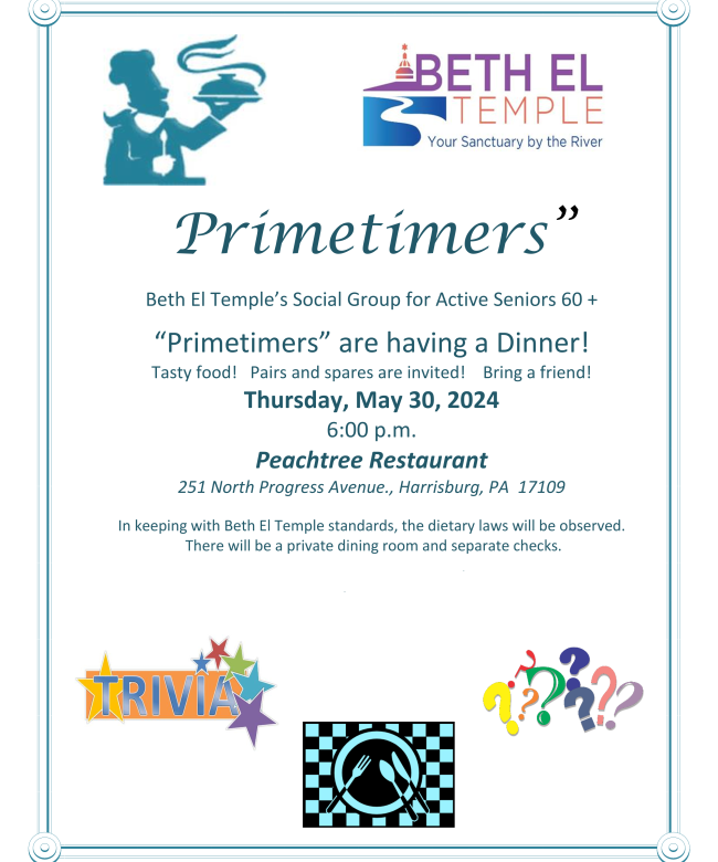 Primetimers Social Group Dinner