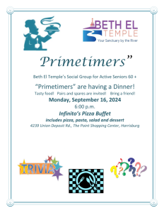 Primetimers dinner