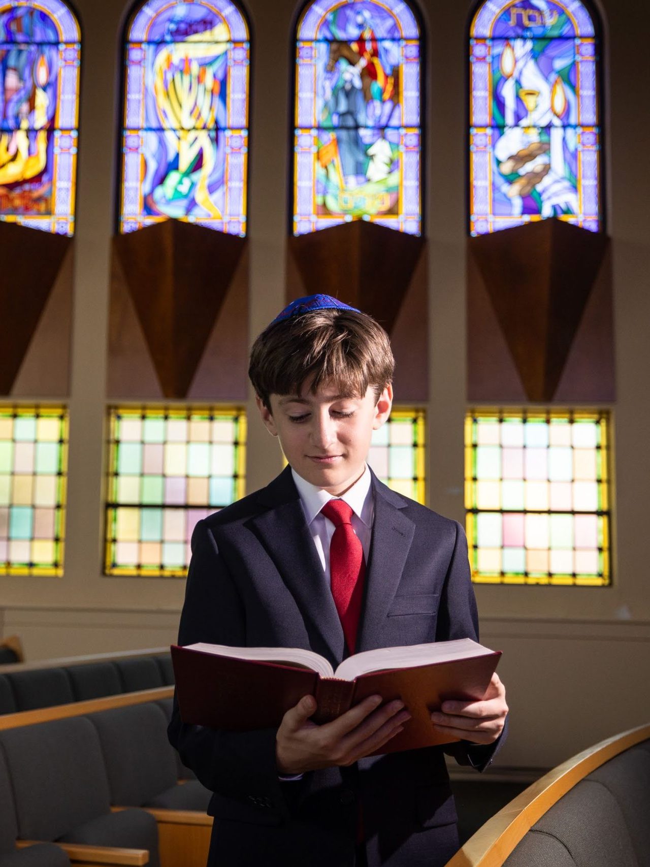 Praying in the sanctuary