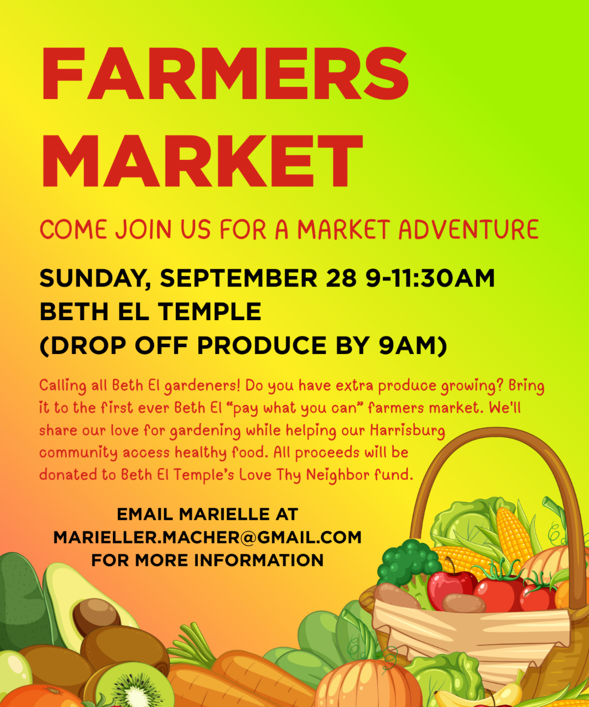 Beth El Temple Farmers Market