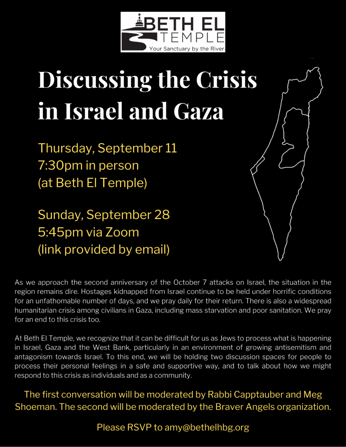Discussion About the Crisis in Israel and Gaza