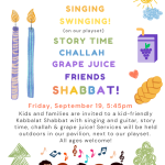 Weekly Kabbalat Shabbat Services: Kids Kab-Shab