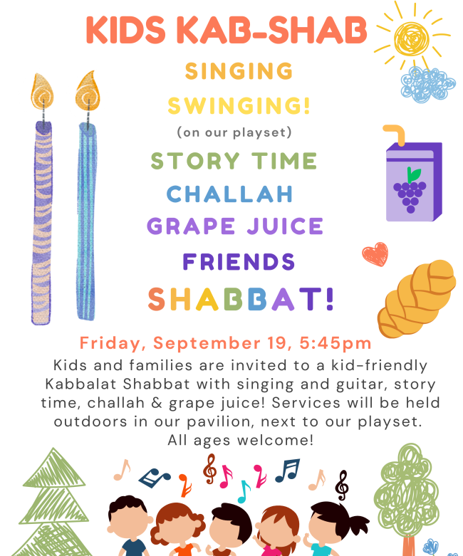 Weekly Kabbalat Shabbat Services: Kids Kab-Shab