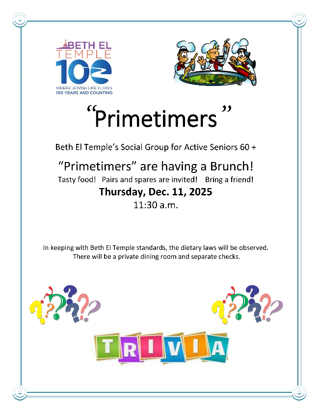 Primetimers brunch