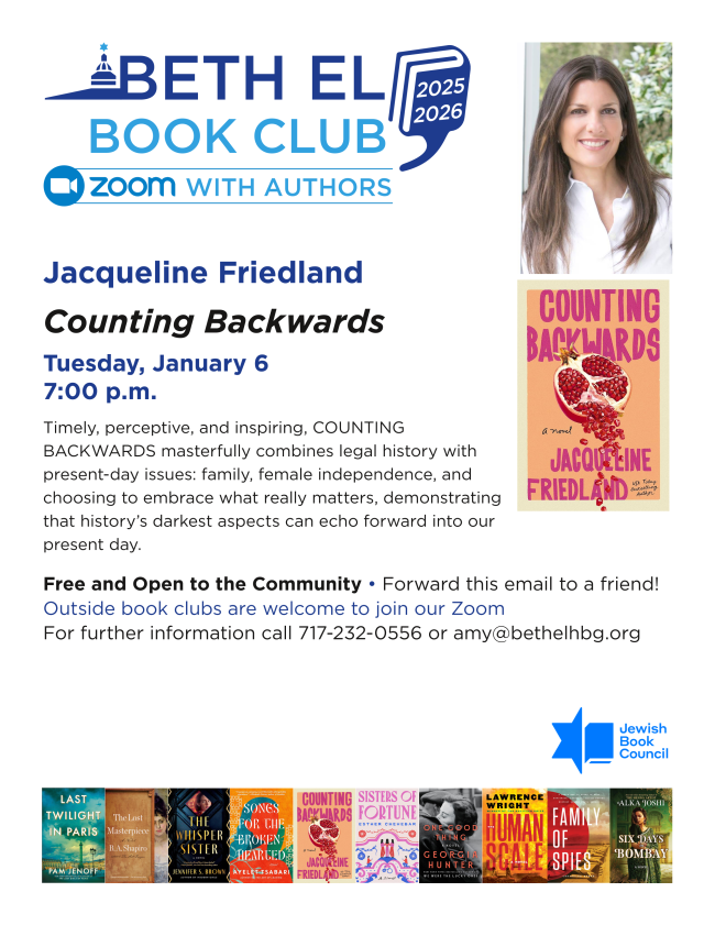 Book Club with Jacqueline Friedland