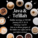 Weekly Program: Java and Tefillah