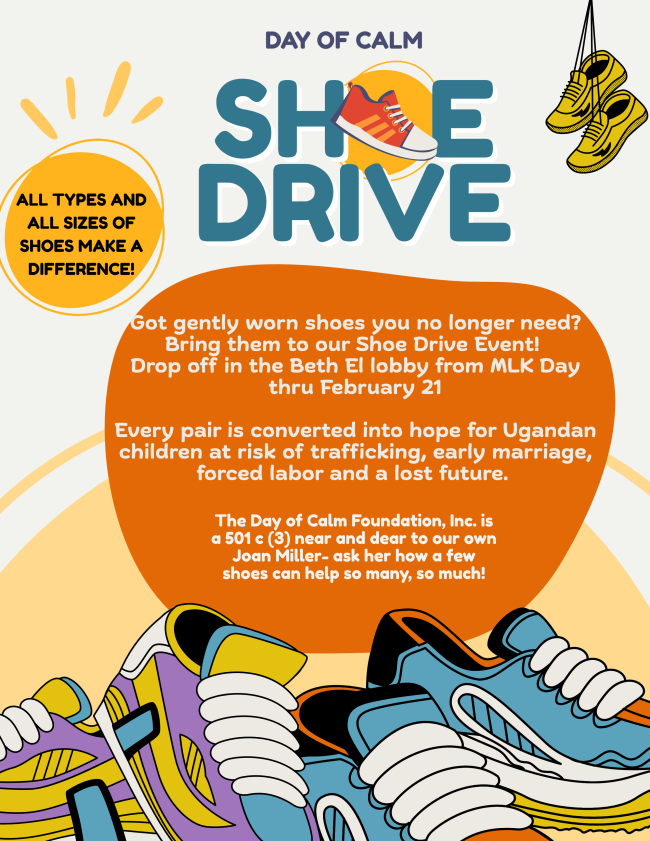 Day of Calm Shoe Drive